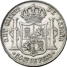 50 centavos 1885   