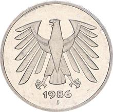 5 марок 1986 J  