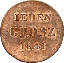 1 Groschen 1841 MW   "IEDEN GROSZ" (Probe)