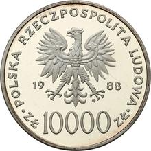 10000 Zlotych 1988 MW  ET "Pontifikat von Papst Johannes Paul II."