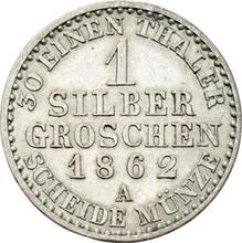 Silber Groschen 1862 A  