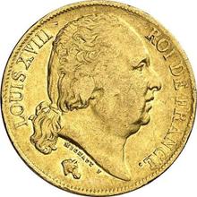 20 francos 1824 W  
