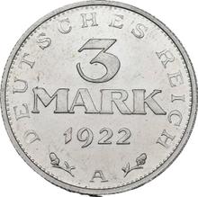 3 Mark 1922 A   "Verfassungstag"