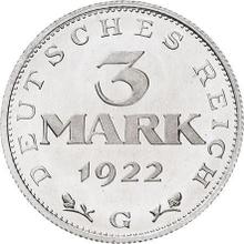 3 Mark 1922 G   "Verfassungstag"