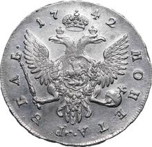 1 rublo 1742 СПБ   "Tipo San Petersburgo"