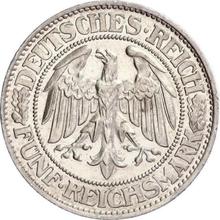5 Reichsmarks 1929 F   "Roble"
