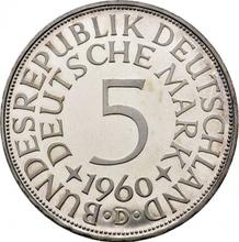 5 марок 1960 D  
