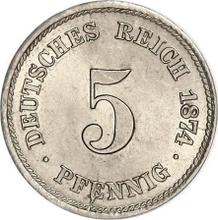 5 Pfennige 1874 A  