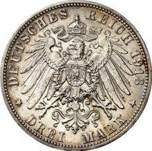 3 marki 1913 F   "Wirtembergia"