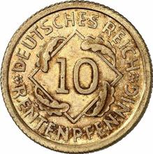10 Rentenpfennigs 1924 G  