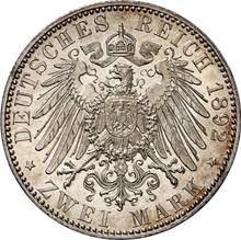 2 марки 1892 A   "Рейсс-Грейц"
