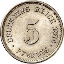5 fenigów 1876 J  