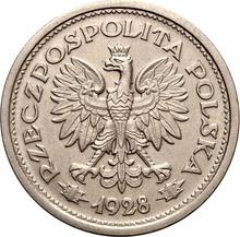 1 Zloty 1928    "Oak wreath" (Pattern)