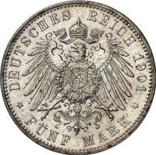 5 marcos 1901 J   "Hamburg"
