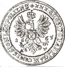 Złotówka (30 groszy) 1665  AT  (Prueba)