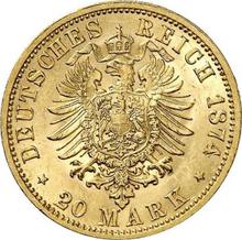 20 марок 1874 E   "Саксония"
