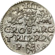 Трояк (3 гроша) 1598  P  "Познаньский монетный двор"