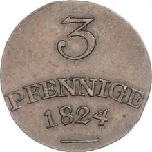 3 Pfennige 1824   