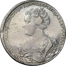 1 rublo 1726 СПБ   "Tipo de San Petersburgo, retrato hacia la izquierda"