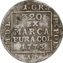 Grosz de plata (1 grosz) (Srebrnik) 1773  AP 