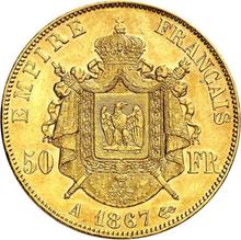 50 francos 1867 A  