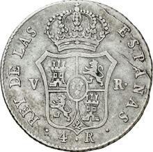 4 reales 1823 V R 