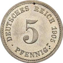 5 fenigów 1905 A  