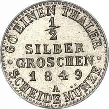 Medio Silber Groschen 1849 A  