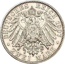 2 марки 1907 E   "Саксония"