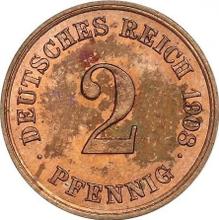 2 Pfennig 1908 E  