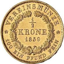 1/2 crowns 1859   