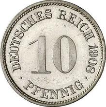 10 fenigów 1908 F  