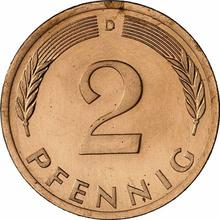 2 Pfennig 1972 D  