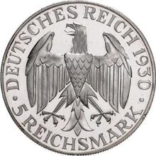 5 Reichsmarks 1930 E   "Zepelín"