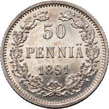 50 peniques 1891  L 