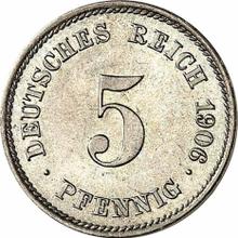 5 Pfennig 1906 E  