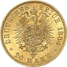 20 Mark 1884 A   "Prussia"