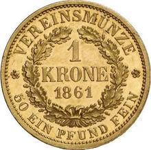 1 krone 1861  B 