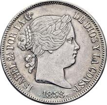 20 réales 1858   