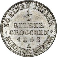Medio Silber Groschen 1852 A  