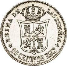 10 centimos de escudo 1868   