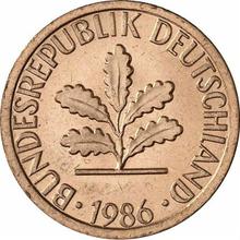 1 Pfennig 1986 D  