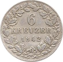 6 Kreuzer 1842   