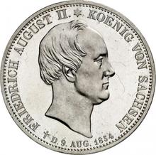 2 Thaler 1854  F  "Death of the King"