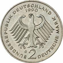2 марки 1990 G   "Курт Шумахер"