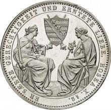 Doppeltaler 1854  F  "Auf des königs tod"