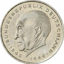 2 марки 1973 J   "Аденауэр"