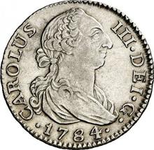 2 reales 1784 M JD 
