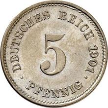 5 Pfennige 1901 J  