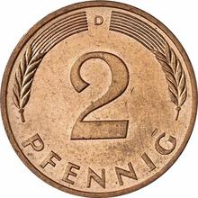 2 Pfennig 1982 D  